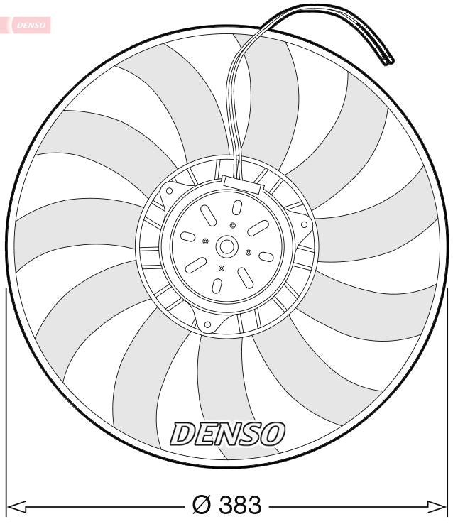 Denso Radiator Cooling Fan DER02009 - image 2