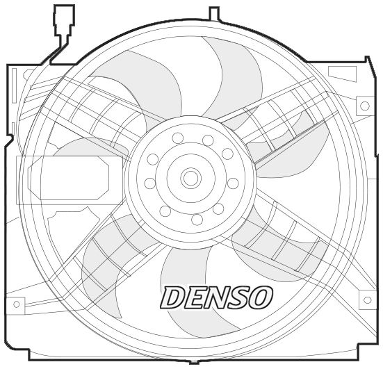 Denso Radiator Cooling Fan DER05004 - image 2