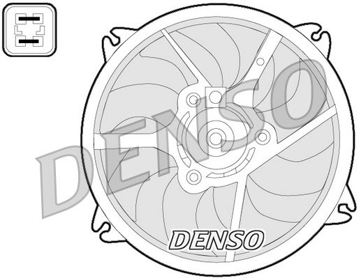 Denso Radiator Cooling Fan DER07006 - image 2