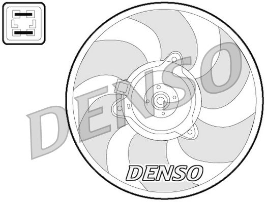 Denso Radiator Cooling Fan DER07008 - image 2