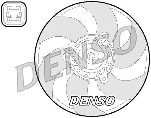 Denso Radiator Cooling Fan DER07009 - image 2