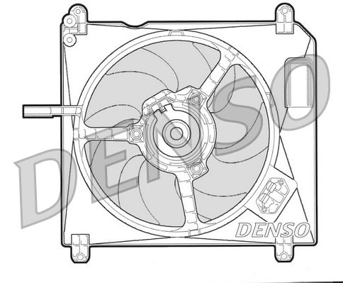Denso Radiator Cooling Fan DER09002 - image 2
