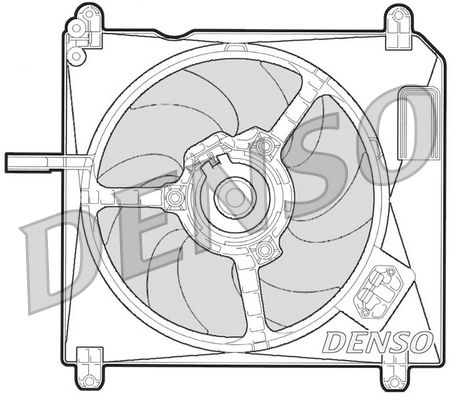 Denso Radiator Cooling Fan DER09010 - image 2