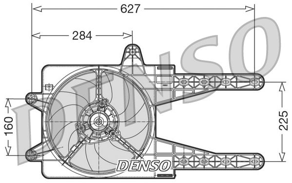 Denso Radiator Cooling Fan DER09013 - image 2