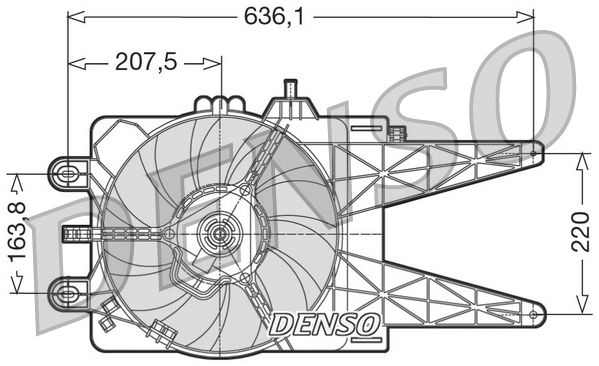 Denso Radiator Cooling Fan DER09014 - image 2