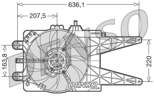 Denso Radiator Cooling Fan DER09015 - image 2