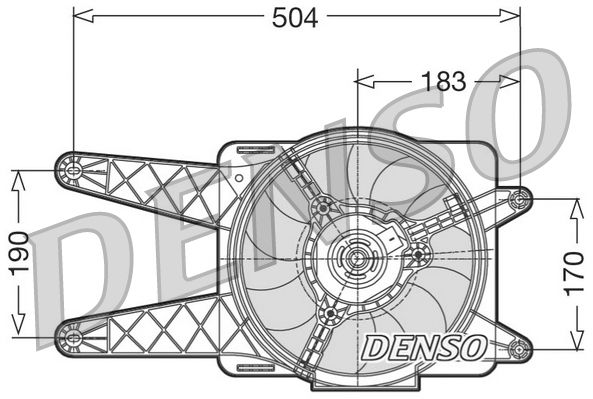 Denso Radiator Cooling Fan DER09016 - image 2