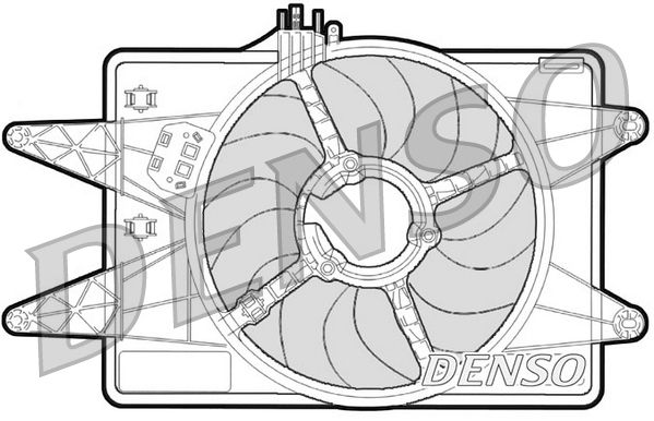 Denso Radiator Cooling Fan DER09024 - image 2