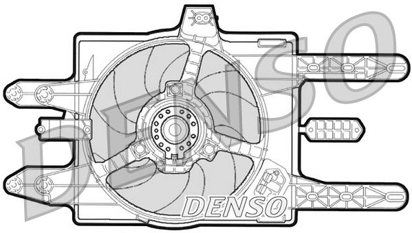 Denso Radiator Cooling Fan DER09031 - image 2