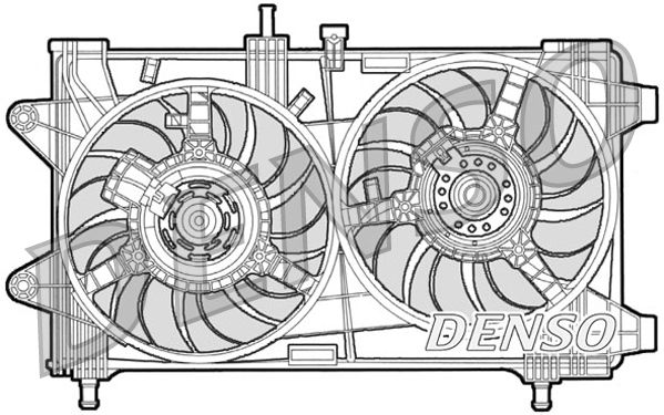 Denso Radiator Cooling Fan DER09036 - image 2
