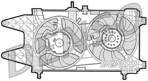 Denso Radiator Cooling Fan DER09037 - image 2
