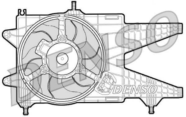 Denso Radiator Cooling Fan DER09038 - image 2