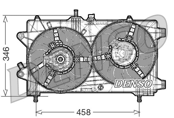Denso Radiator Cooling Fan DER09044 - image 2