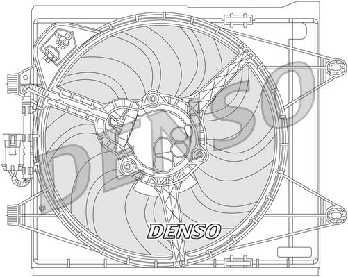 Denso Radiator Cooling Fan DER09051 - image 2