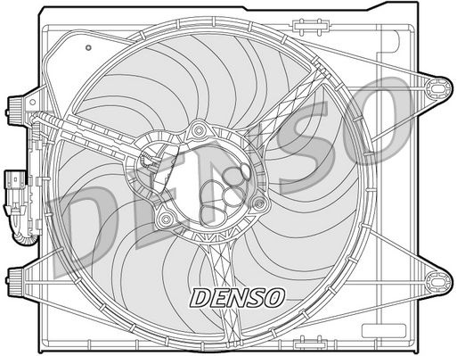 Denso Radiator Cooling Fan DER09052 - image 2
