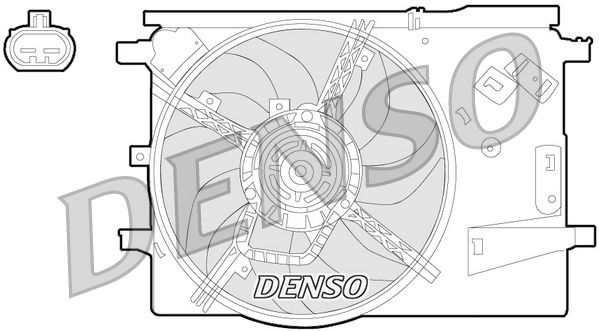 Denso Radiator Cooling Fan DER09053 - image 2