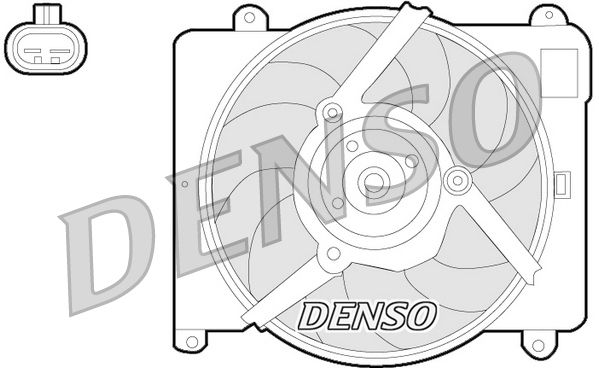 Denso Radiator Cooling Fan DER09054 - image 2