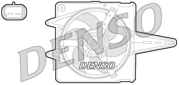 Denso Radiator Cooling Fan DER09056 - image 2
