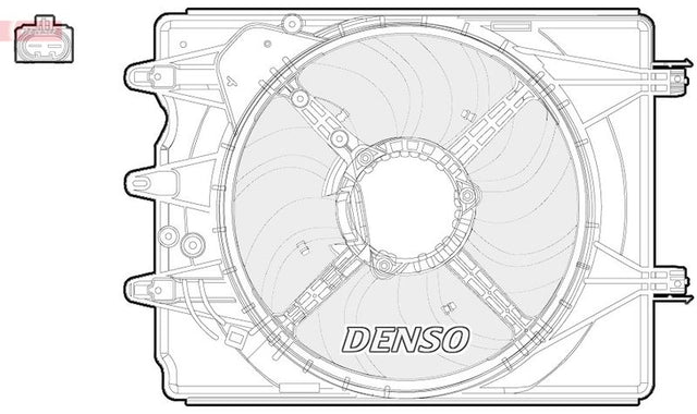 Denso Radiator Cooling Fan DER09059 - image 2