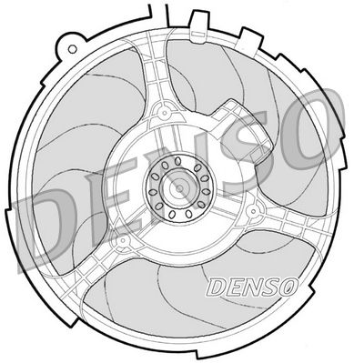 Denso Radiator Cooling Fan DER09060 - image 2
