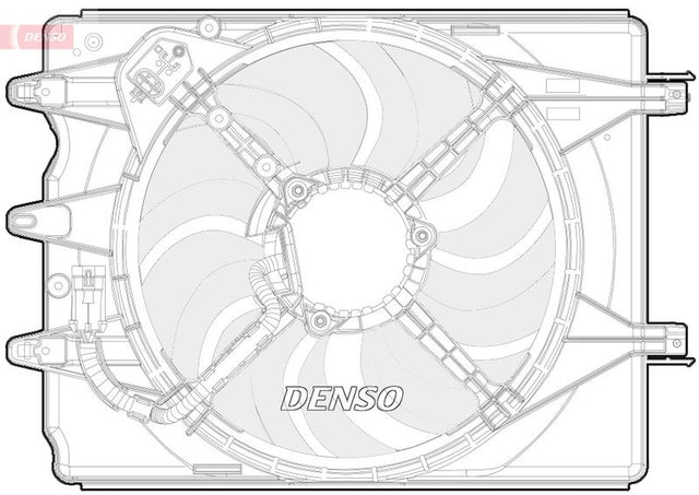 Denso Radiator Cooling Fan DER09068 - image 2