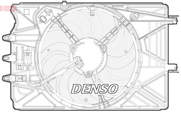 Denso Radiator Cooling Fan DER09070 - image 2