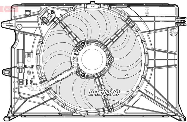 Denso Radiator Cooling Fan DER09073 - image 2