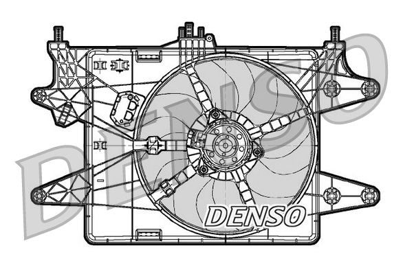 Denso Radiator Cooling Fan DER09082 - image 2