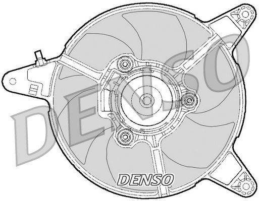 Denso Radiator Cooling Fan DER09095 - image 2