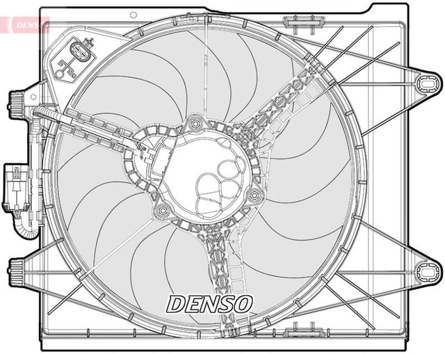 Denso Radiator Cooling Fan DER09096 - image 2