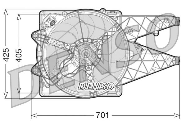 Denso Radiator Cooling Fan DER09100 - image 2