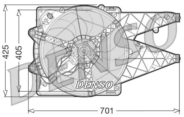 Denso Radiator Cooling Fan DER09101 - image 2