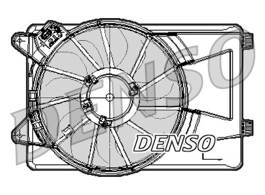 Denso Radiator Cooling Fan DER09301 - image 2