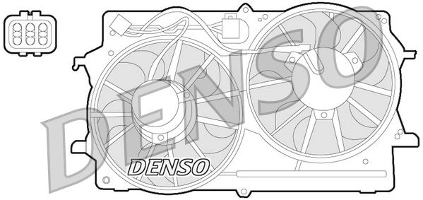 Denso Radiator Cooling Fan DER10007 - image 2