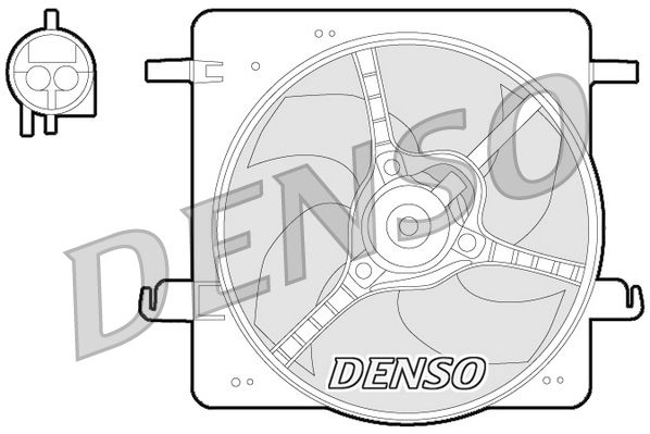 Denso Radiator Cooling Fan DER10008 - image 2