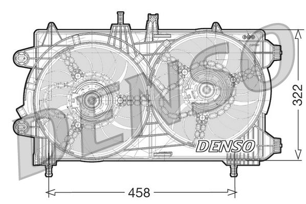 Denso Radiator Cooling Fan DER13008 - image 2