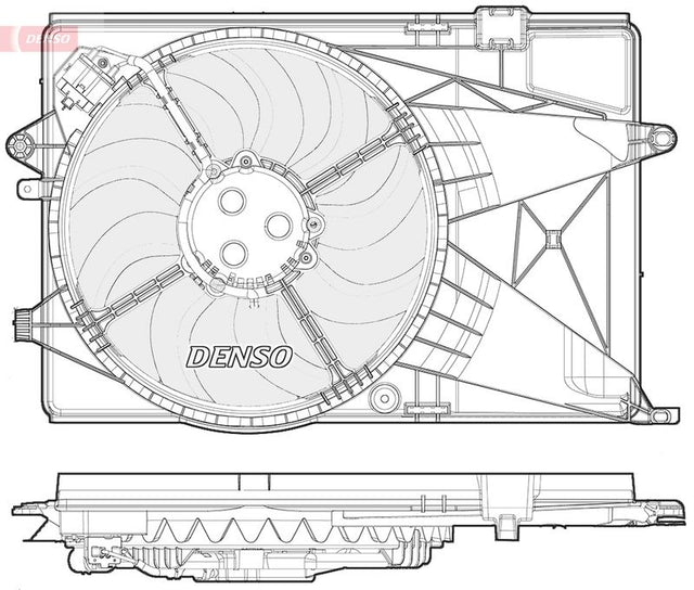 Denso Radiator Cooling Fan DER15004 - image 2