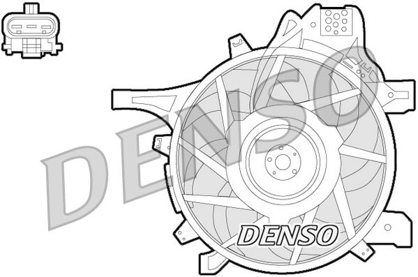 Denso Radiator Cooling Fan DER20012 - image 2