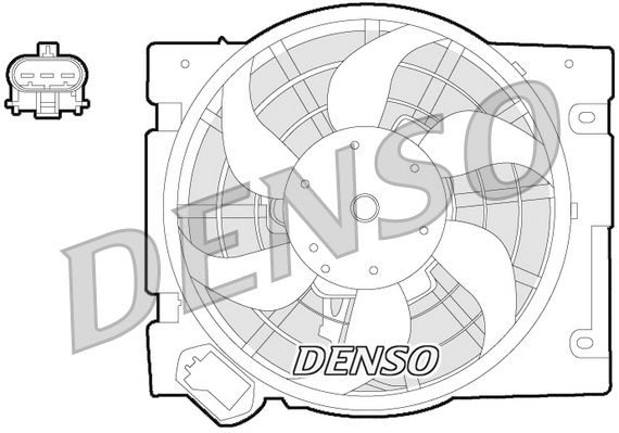 Denso Radiator Cooling Fan DER20013 - image 2