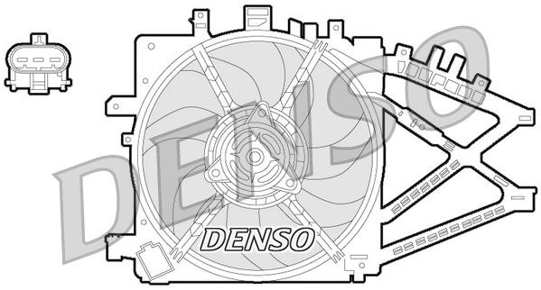 Denso Radiator Cooling Fan DER20014 - image 2