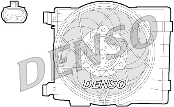 Denso Radiator Cooling Fan DER20015 - image 2