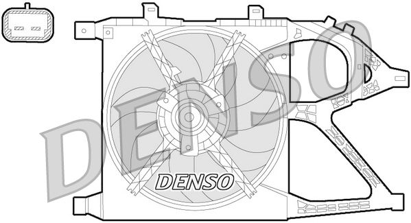 Denso Radiator Cooling Fan DER20016 - image 2