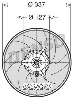 Denso Radiator Cooling Fan DER21002 - image 2