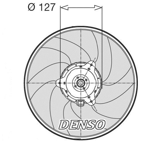 Denso Radiator Cooling Fan DER21003 - image 2