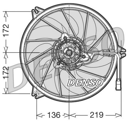 Denso Radiator Cooling Fan DER21006 - image 2