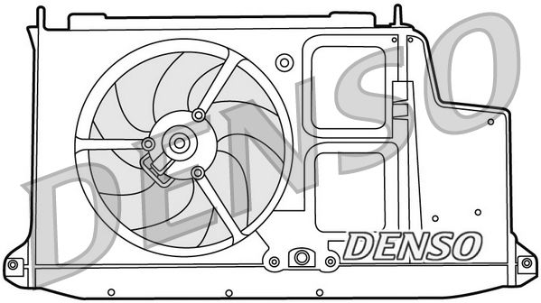 Denso Radiator Cooling Fan DER21012 - image 2