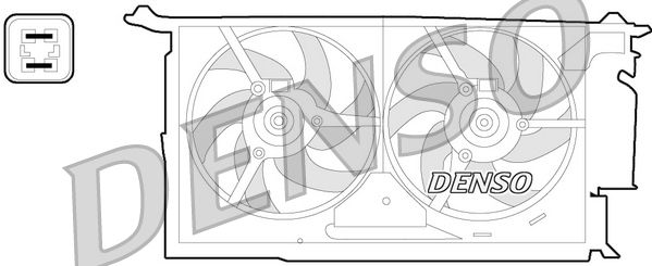 Denso Radiator Cooling Fan DER21018 - image 2