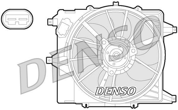 Denso Radiator Cooling Fan DER23003 - image 2