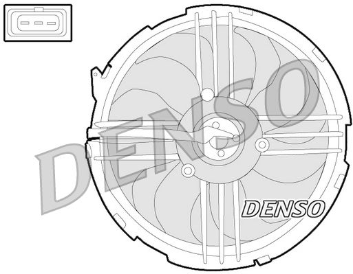 Denso Radiator Cooling Fan DER32009 - image 2