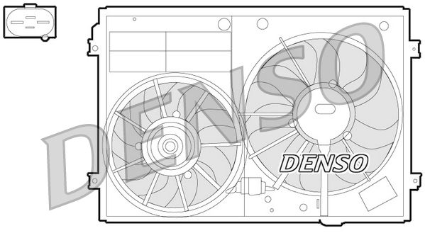 Denso Radiator Cooling Fan DER32012 - image 2
